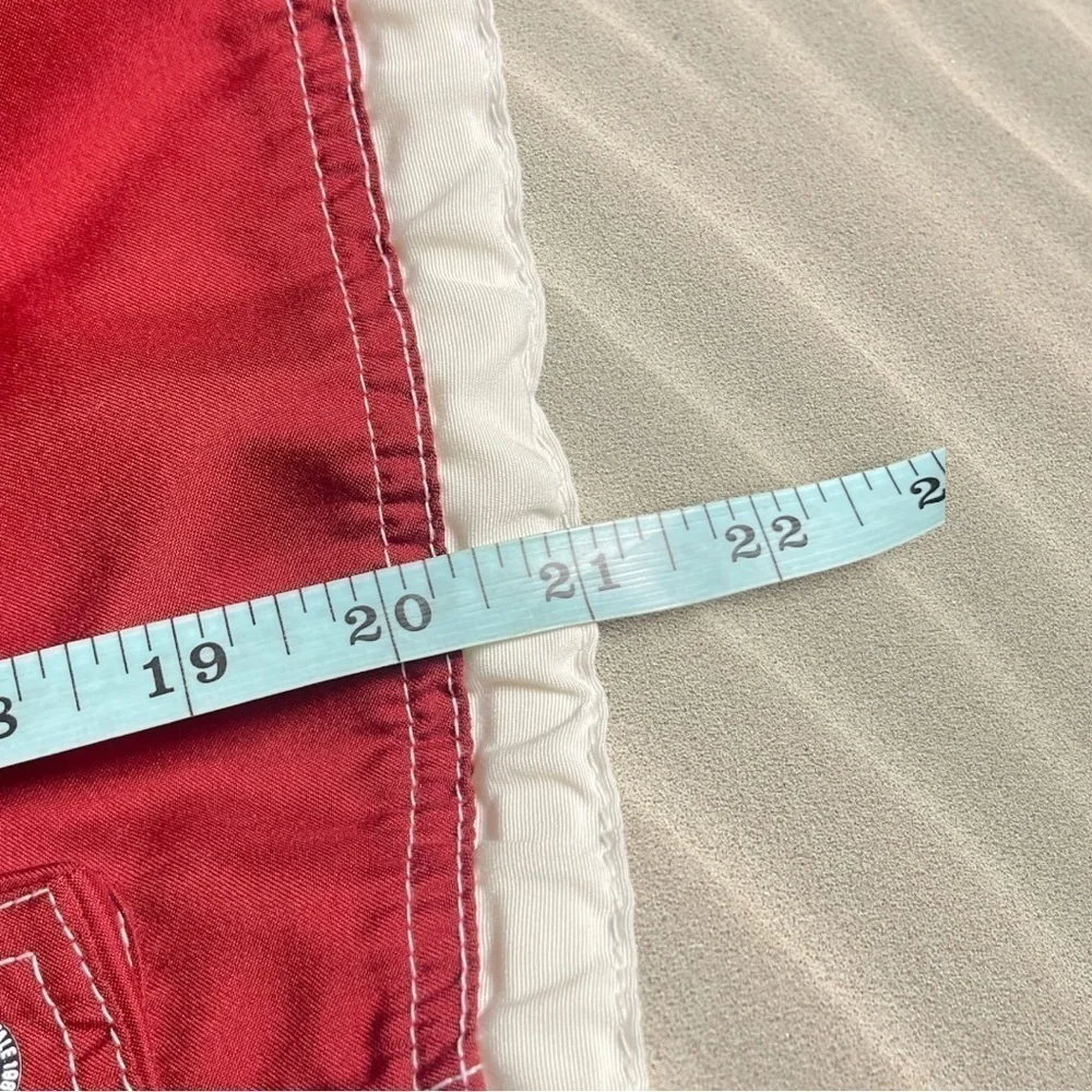 Aeropostale Men’s Cargo Swim Trunks / Shorts Burgundy Red Size Small